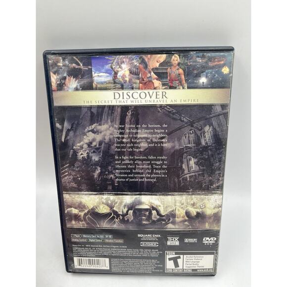 Final Fantasy XII 12 PlayStation 2, 2006 - Black Label PS2 Complete CIB - Picture 3 of 9